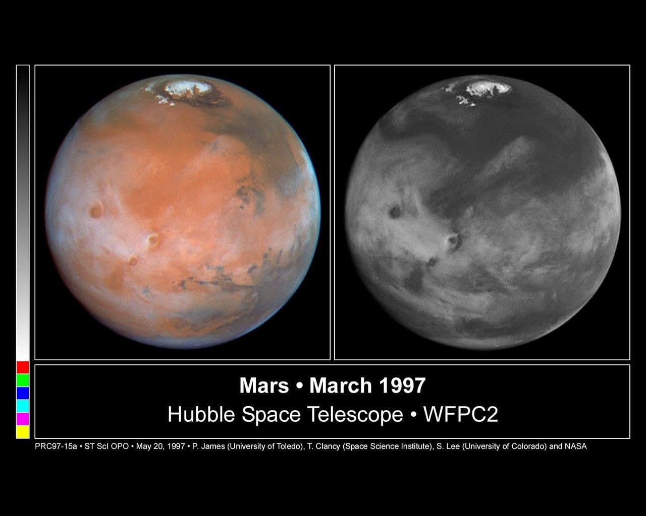 Hubble Finds Cloudy, Cold Weather Conditions for Mars-Bound Spacecraft