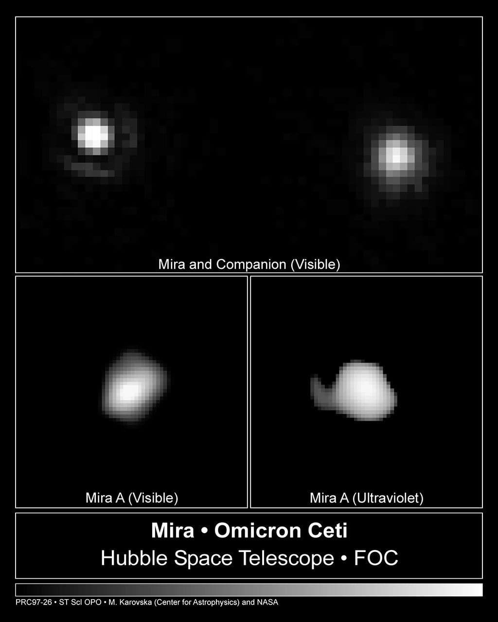 Hubble Separates Stars in the Mira Binary System
