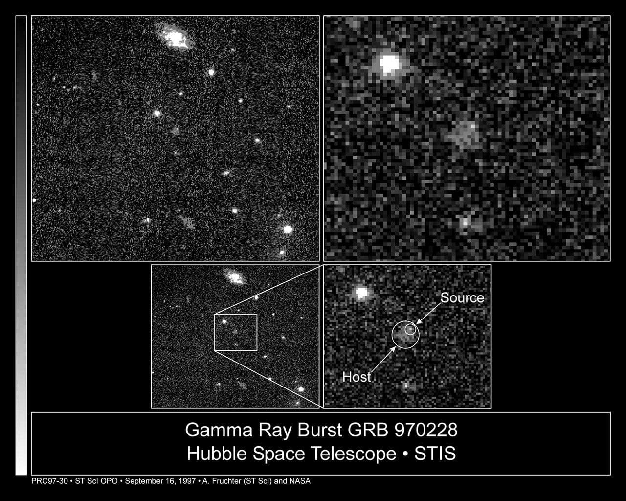 Hubble Stays on Trail of Fading Gamma-Ray Burst Fireball, Results Point to Extragalactic Origin