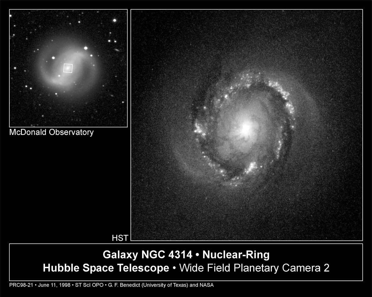 A Bright Ring of Star Birth around a Galaxy’s Core