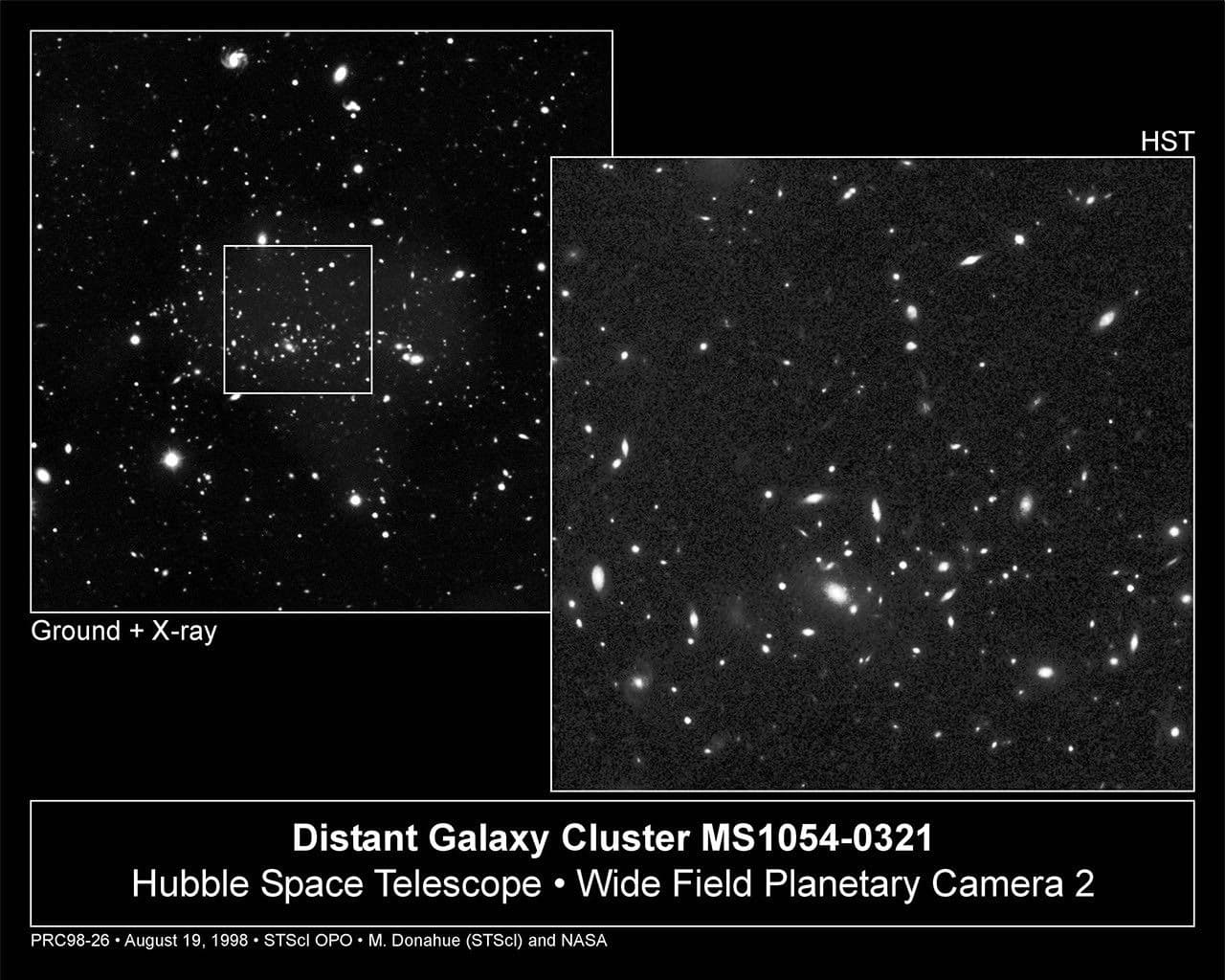 Distant Heavyweight Galaxy Cluster Clobbers Dense-Universe Theory