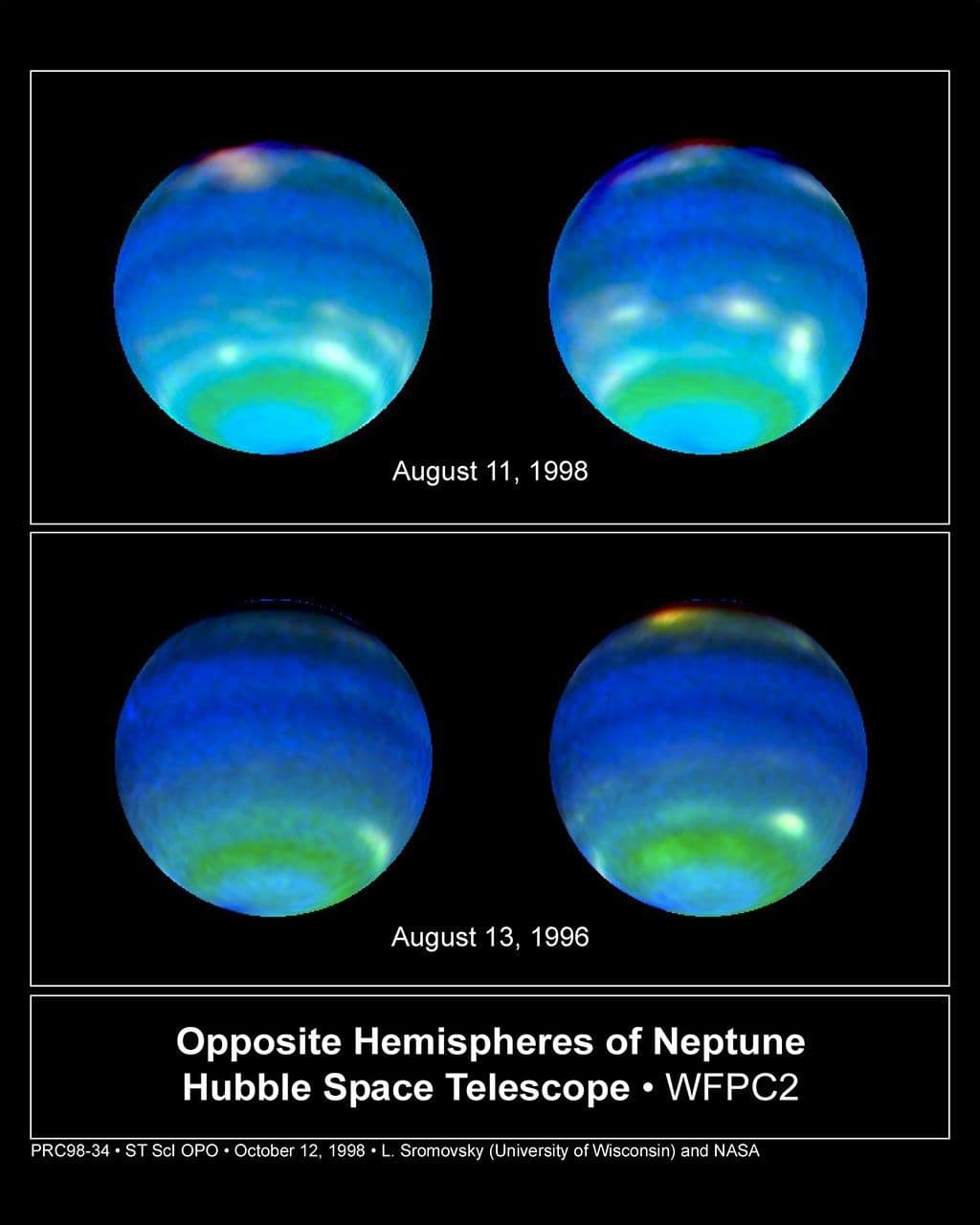 Hubble Provides a Moving Look at Neptune’s Stormy Disposition