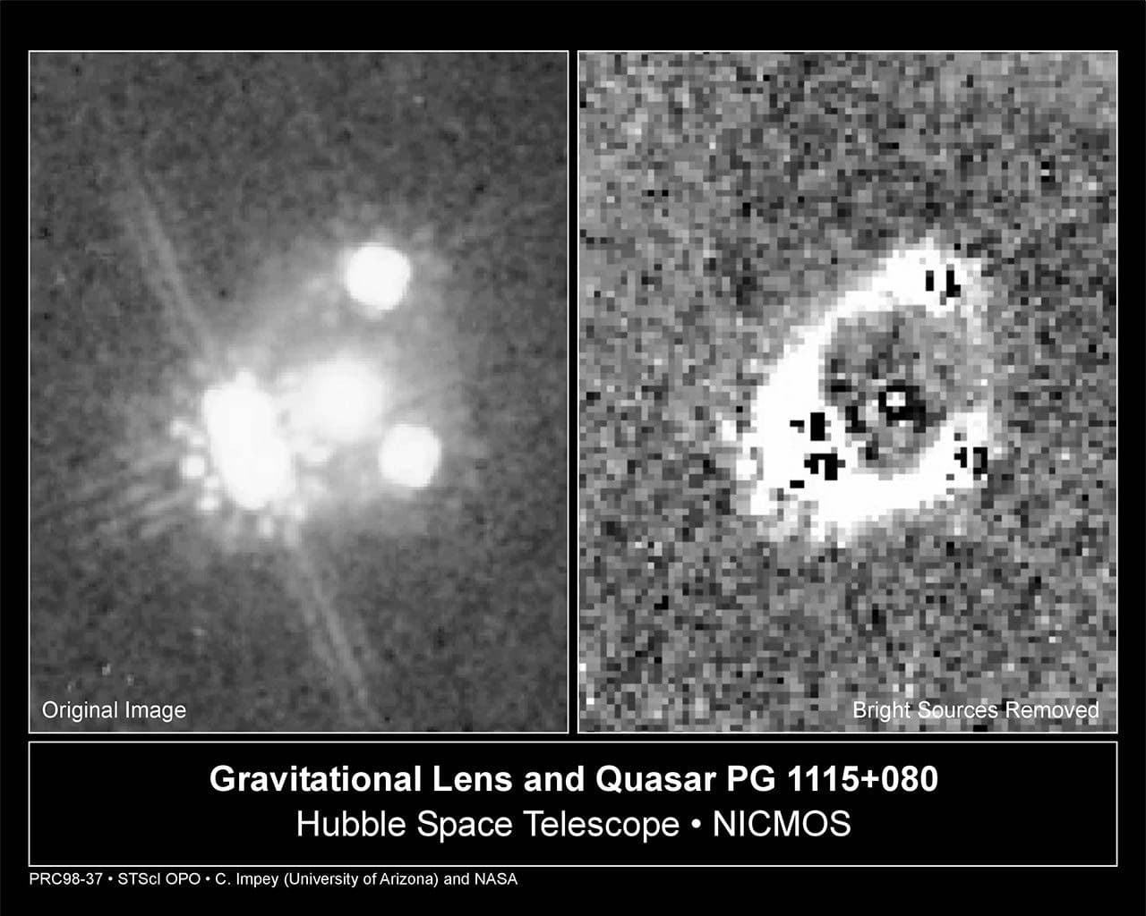 New Research That Uses Gravitationally Lensed Quasars to Measure Universe is Good News, Bad News for Cosmologists