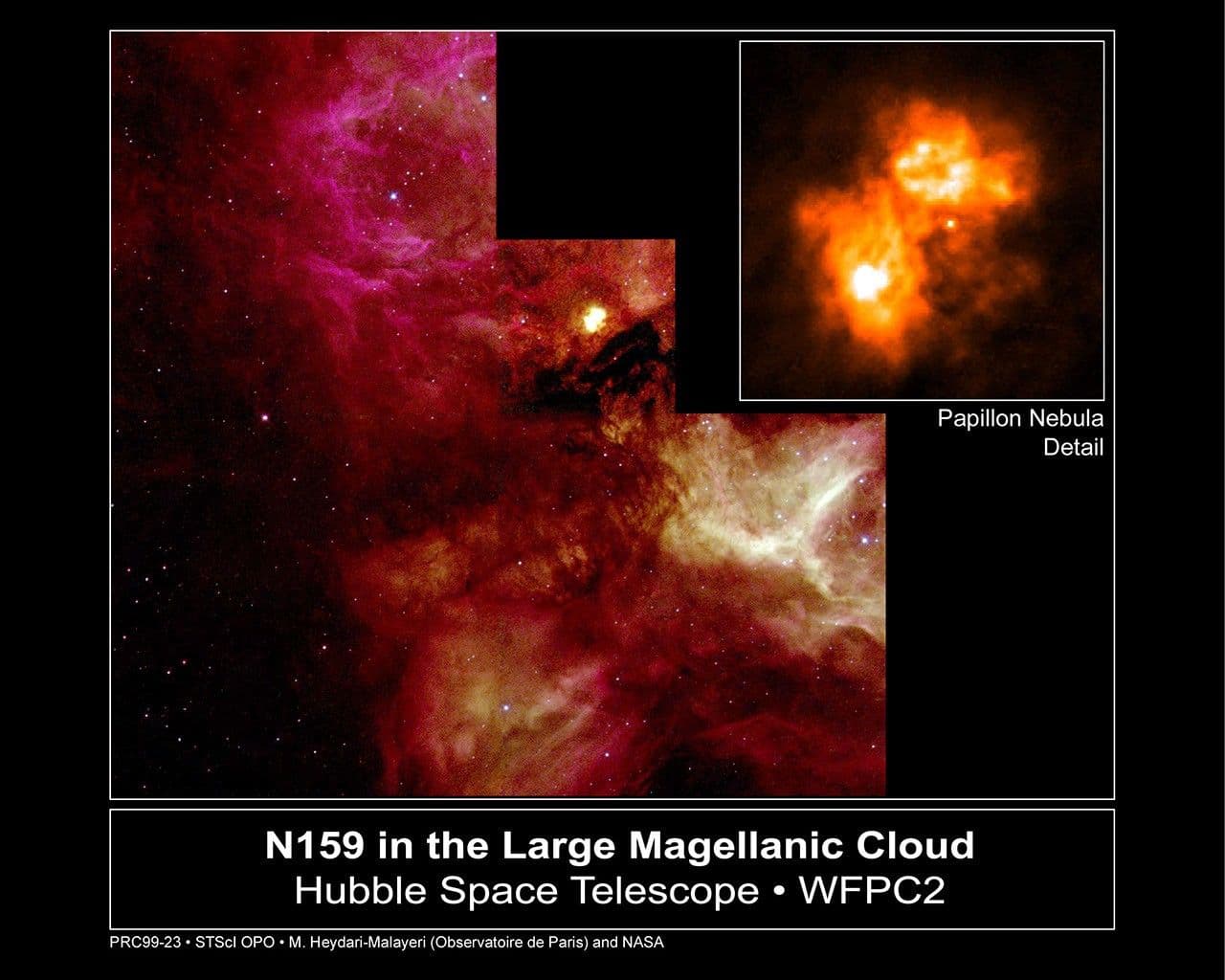 A Butterfly-Shaped “Papillon” Nebula Yields Secrets of Massive Star Birth