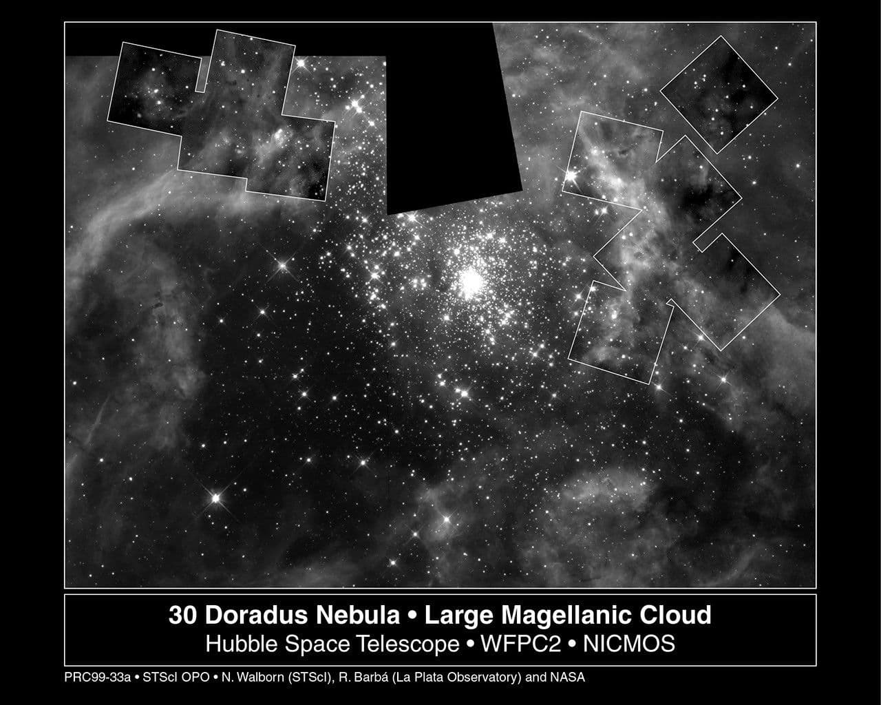 Hubble Captures a Grand View of the Birth of “Hefty” Stars