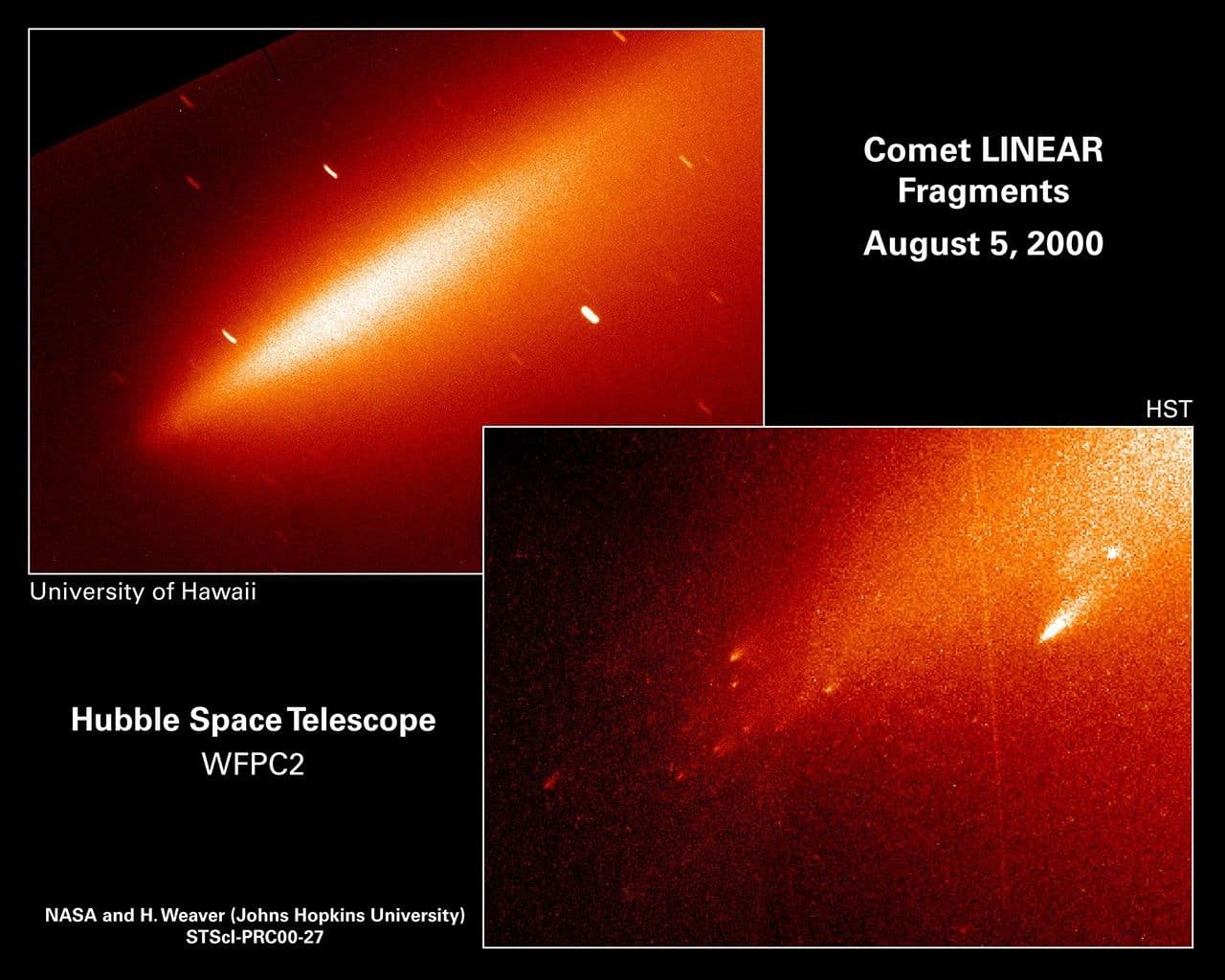Hubble Discovers Missing Pieces of Comet Linear