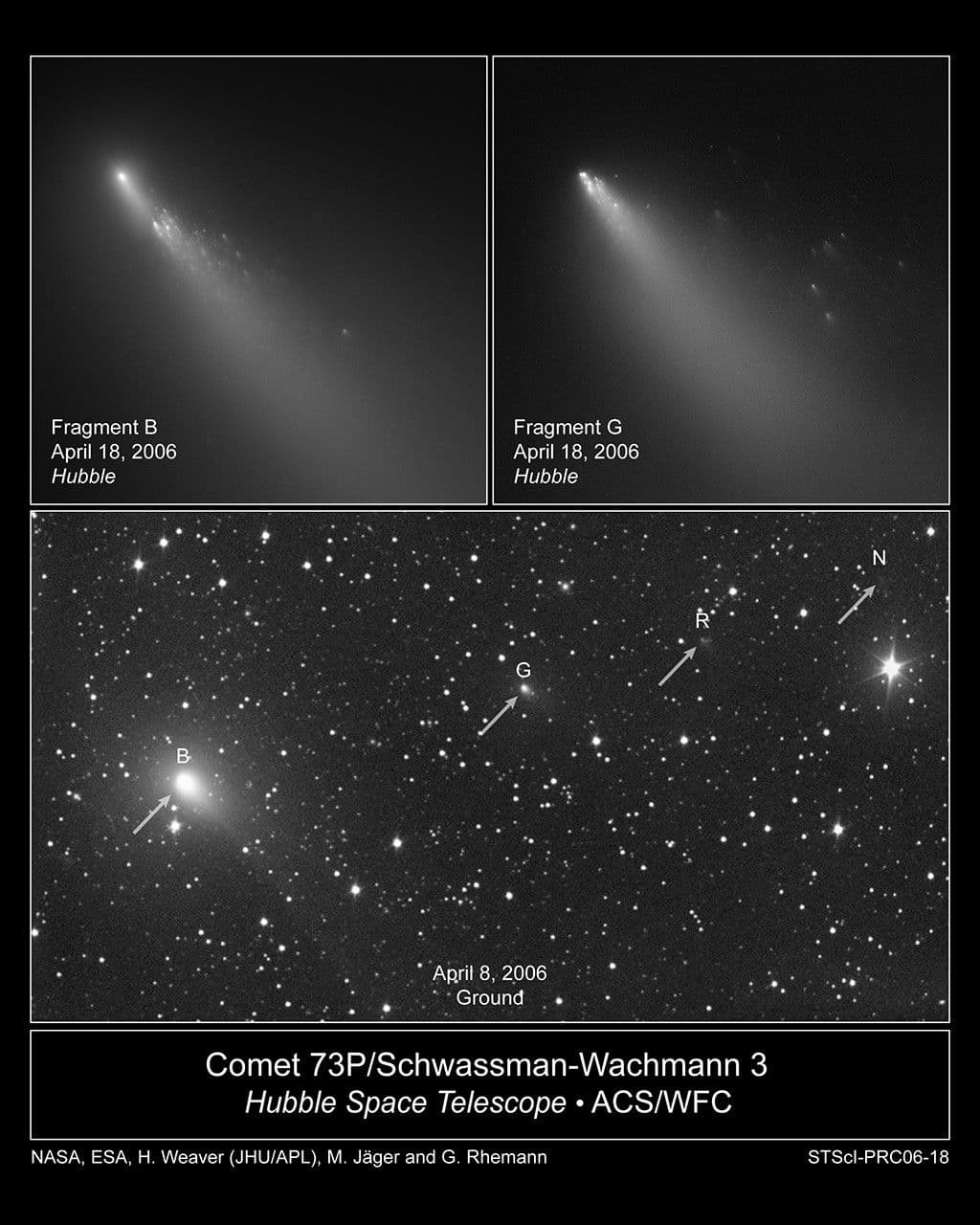 Hubble Provides Spectacular Detail of a Comet’s Breakup