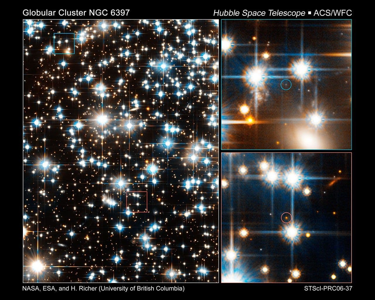 Hubble Sees Faintest Stars in a Globular Cluster