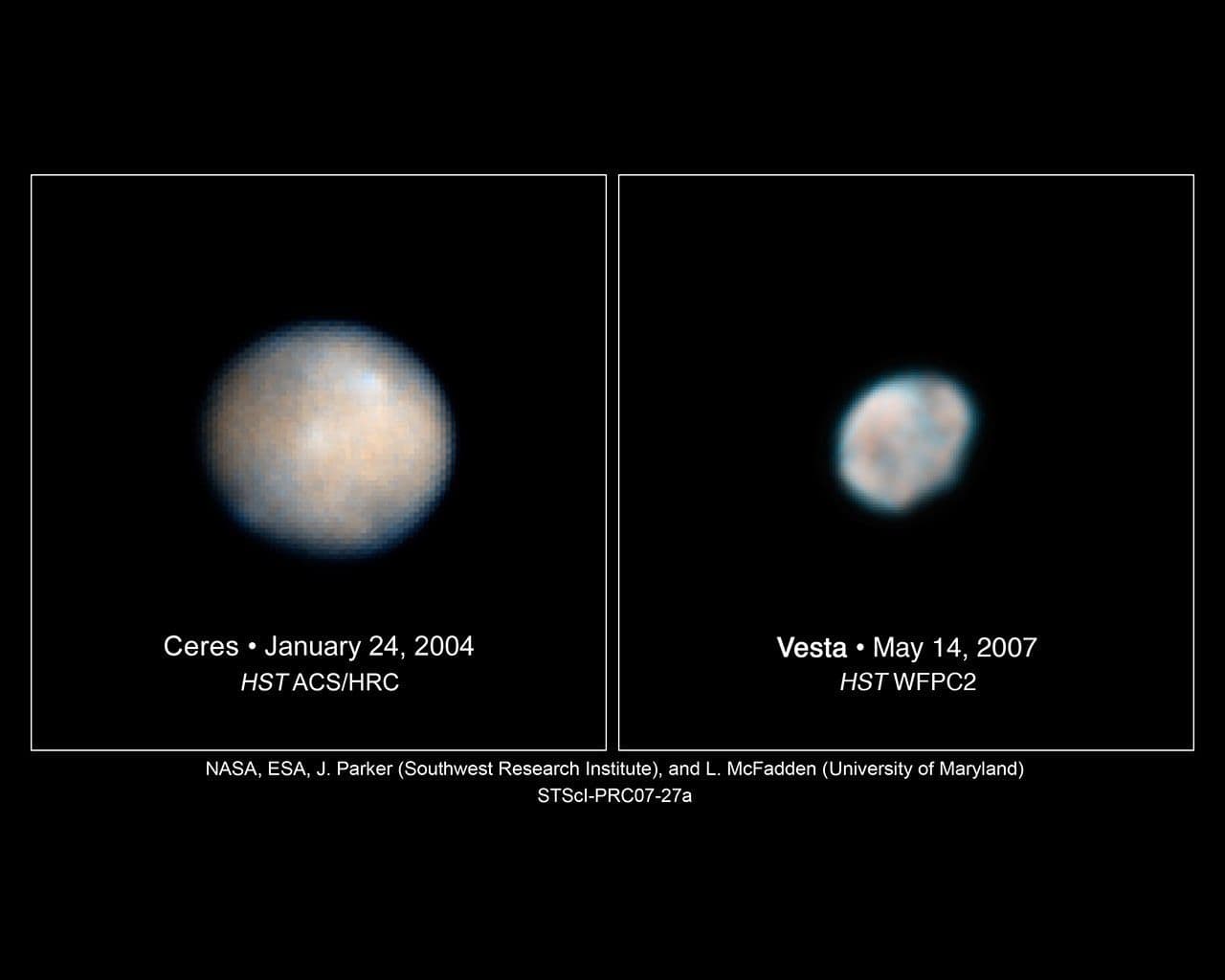 Hubble Images of Asteroids Help Astronomers Prepare for Spacecraft Visit