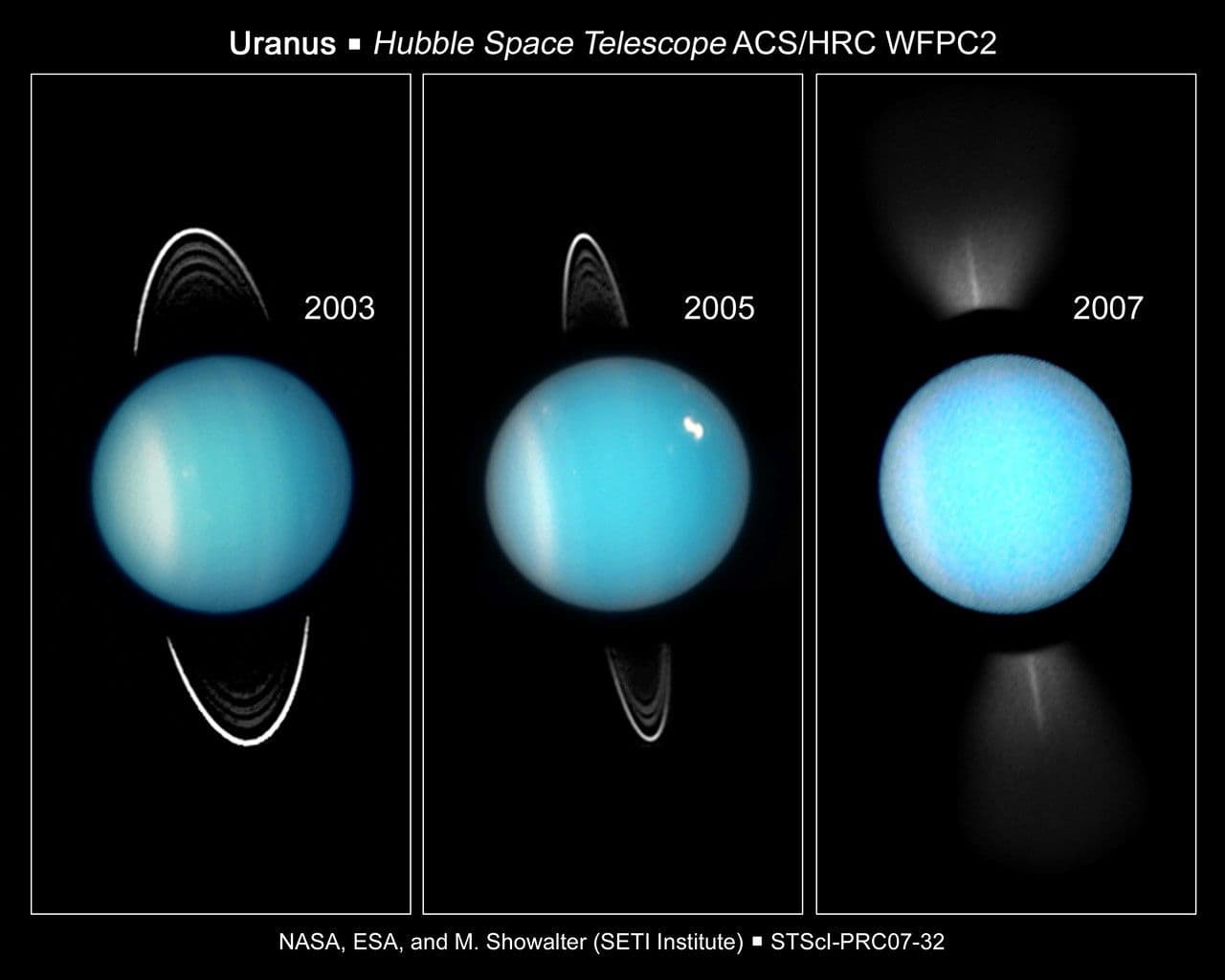 Going, Going, Gone: Hubble Captures Uranus’s Rings on Edge