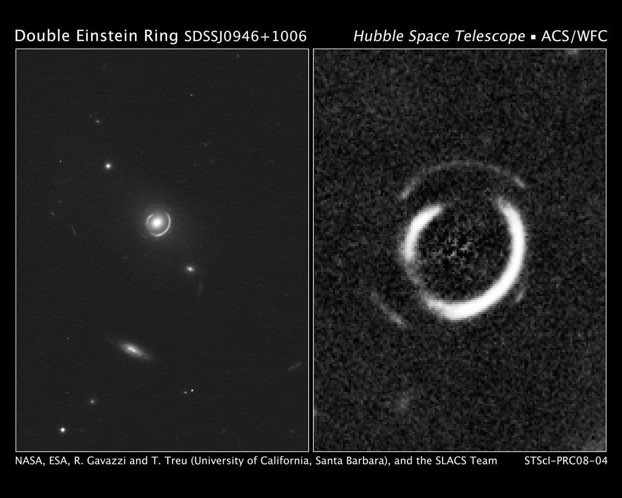 Hubble Finds Double Einstein Ring