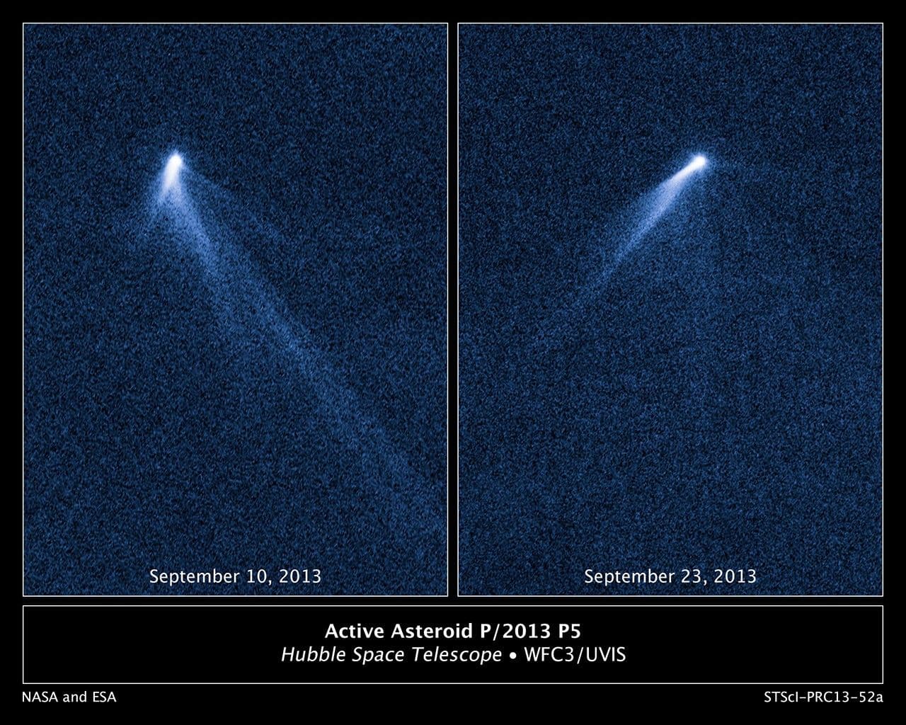 NASA’s Hubble Sees Asteroid Spout Six Comet-like Tails