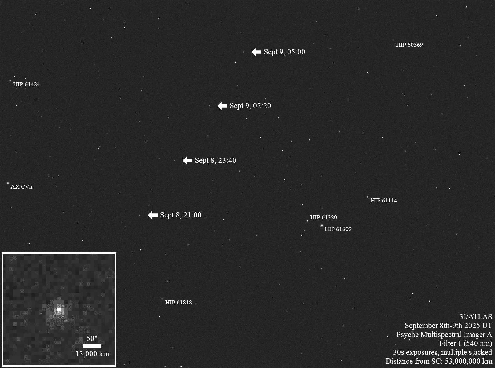 NASA’s Psyche Mission Tracks Interstellar Comet 3I/ATLAS