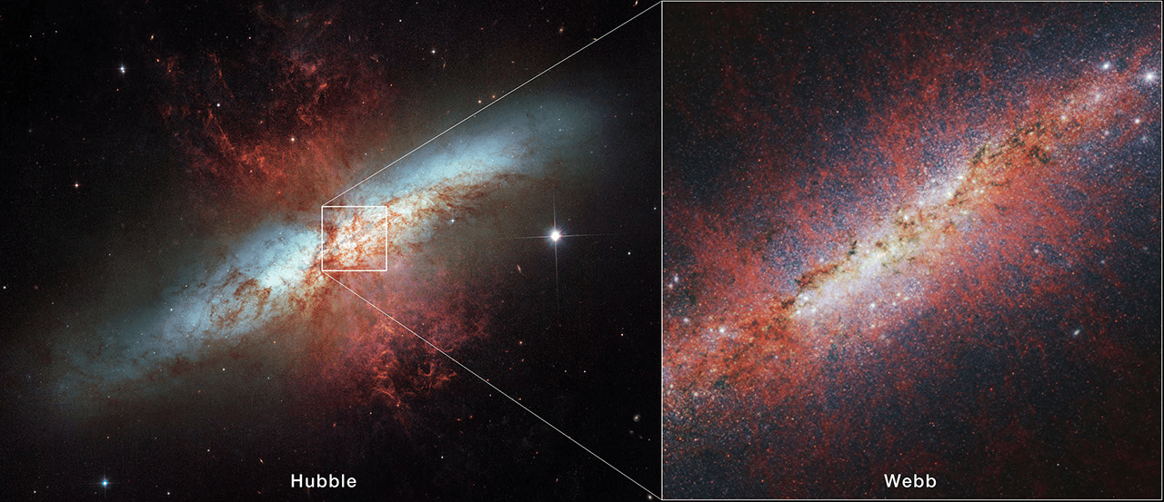 NASA’s Webb Probes an Extreme Starburst Galaxy