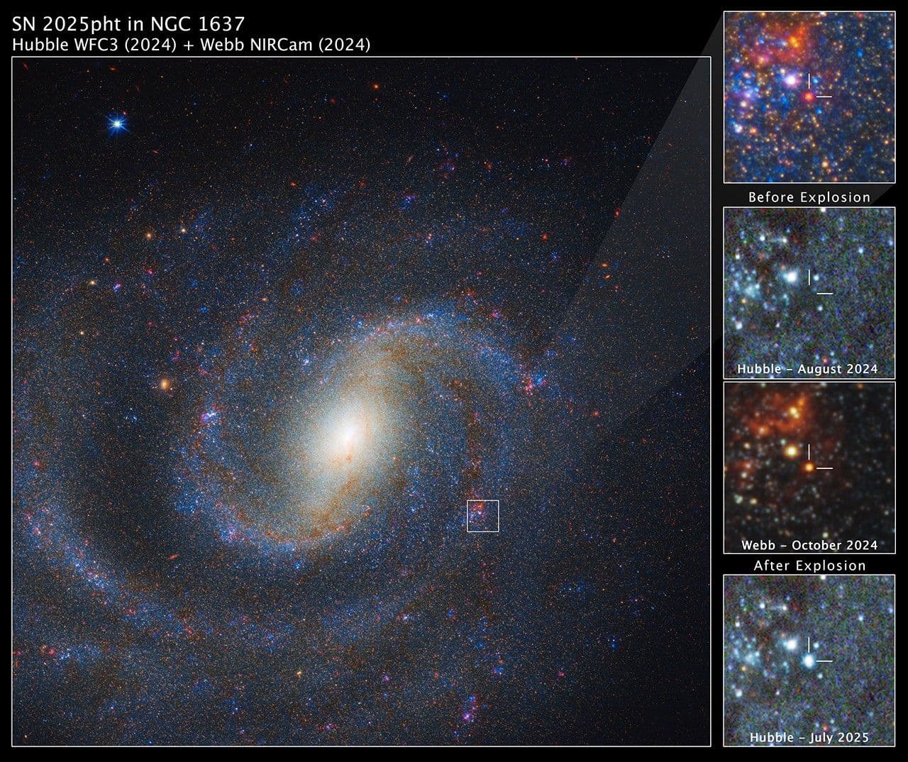 NASA’s Webb Telescope Locates Former Star That Exploded as Supernova