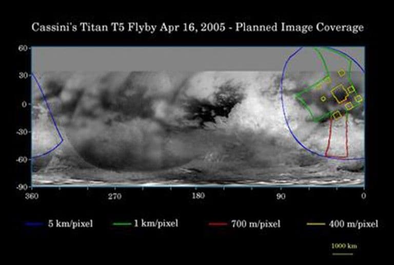 Titan Flyby 5 (T-5): Apr. 16, 2005