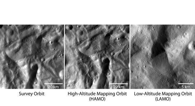 Dawn Obtains First Low Altitude Images of Vesta