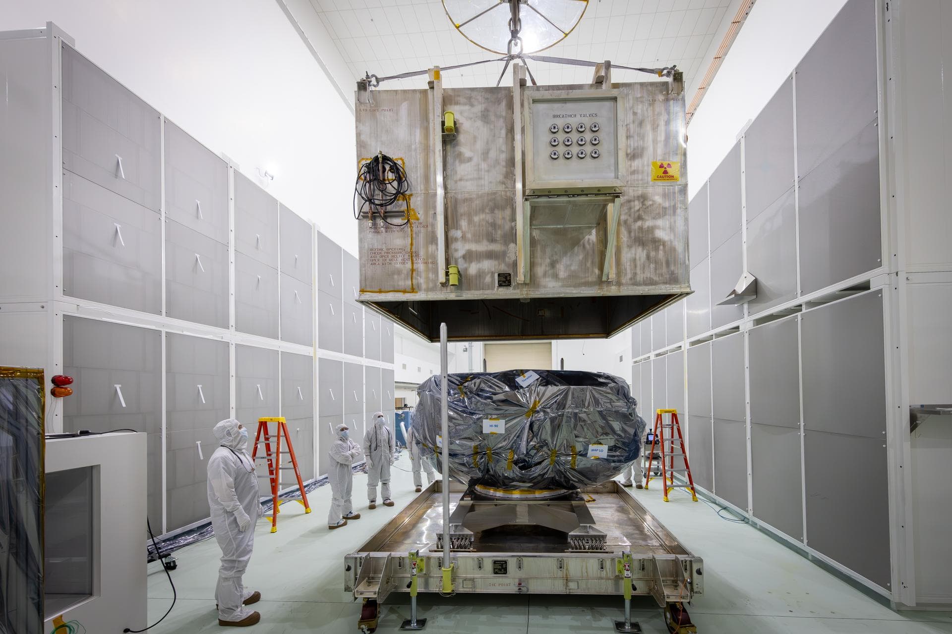 NASA’s IMAP Spacecraft Readied for Launch Preparations