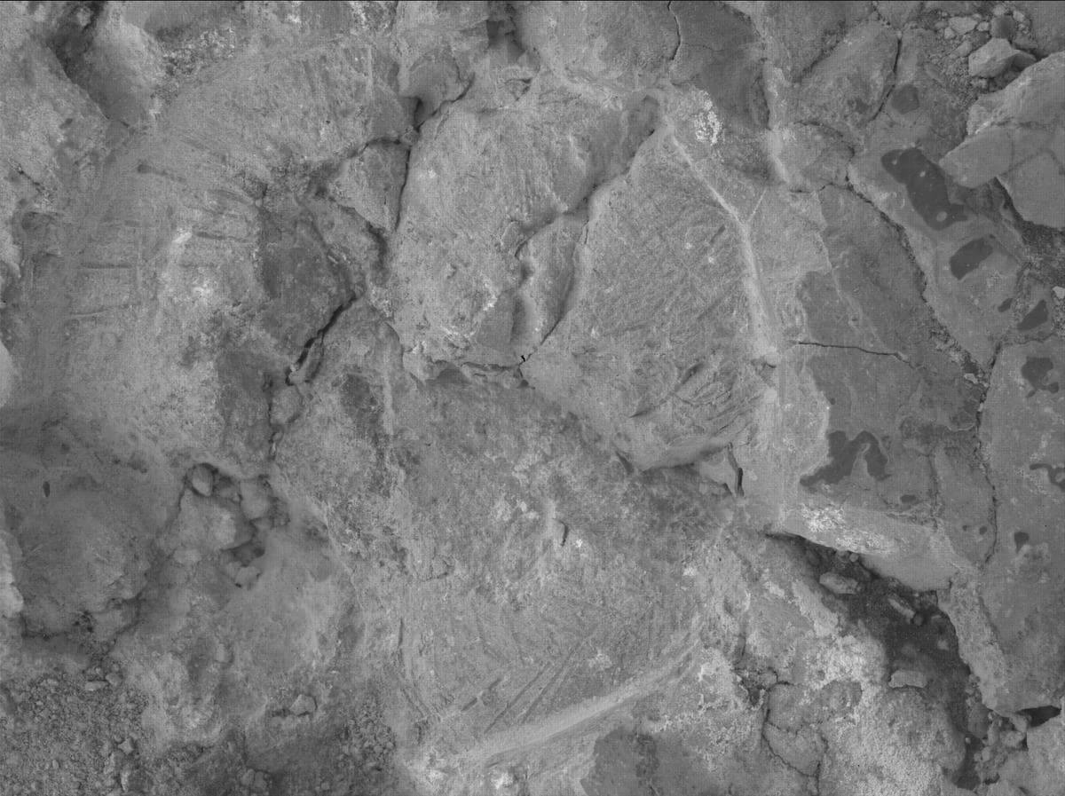 Foto de Marte da câmera SHERLOC_WATSON