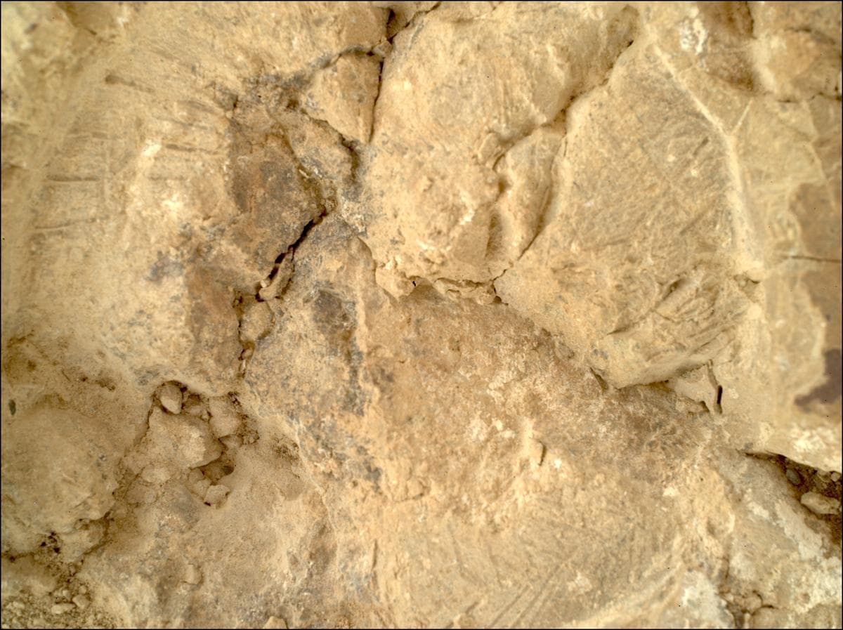 Foto de Marte da câmera SHERLOC_WATSON