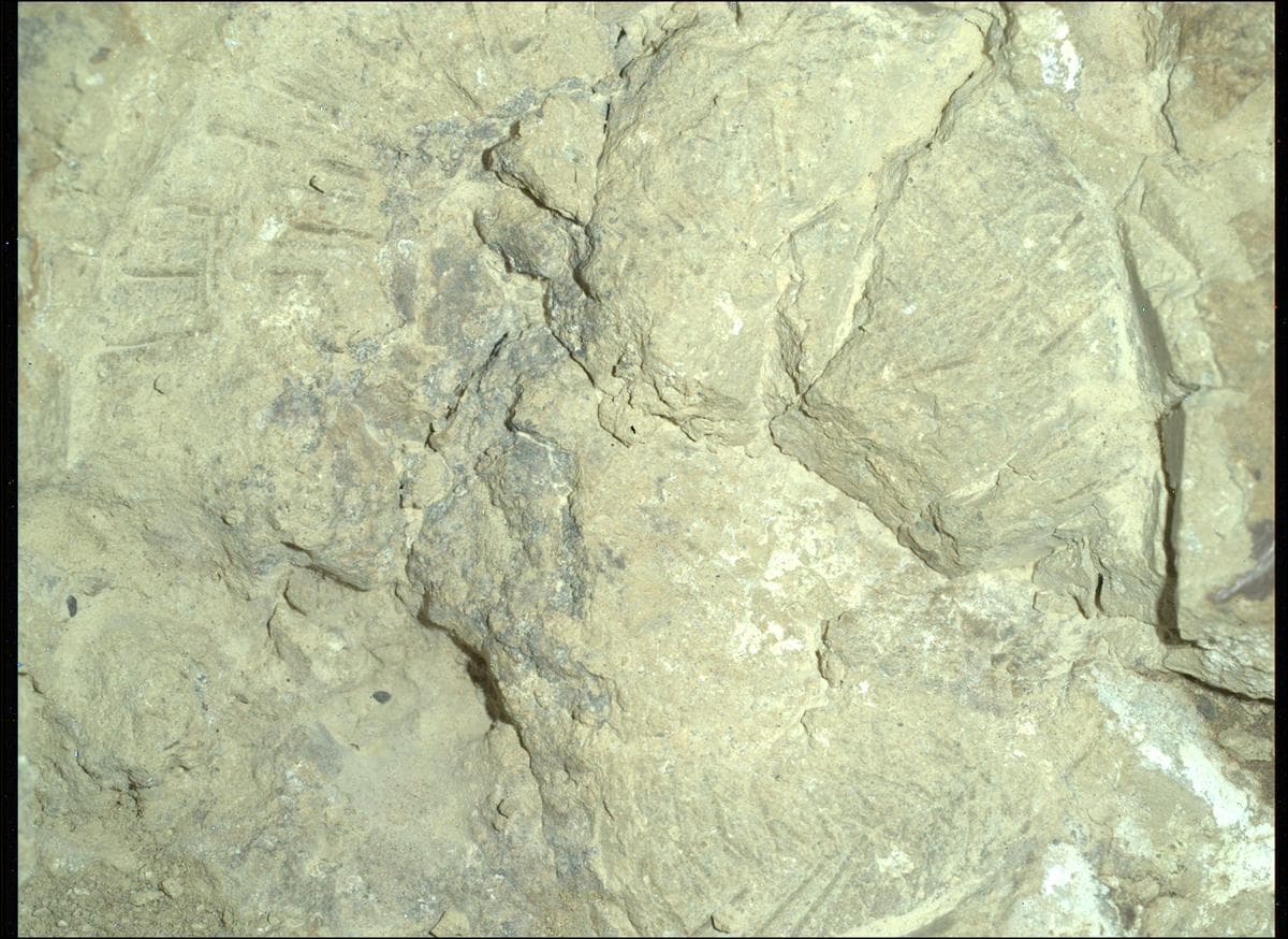 Foto de Marte da câmera SHERLOC_WATSON