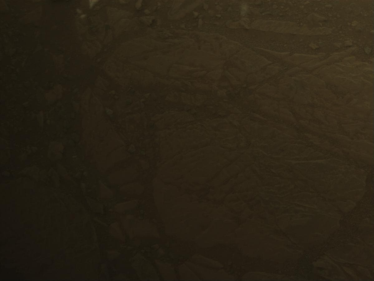 Foto de Marte da câmera FRONT_HAZCAM_RIGHT_A