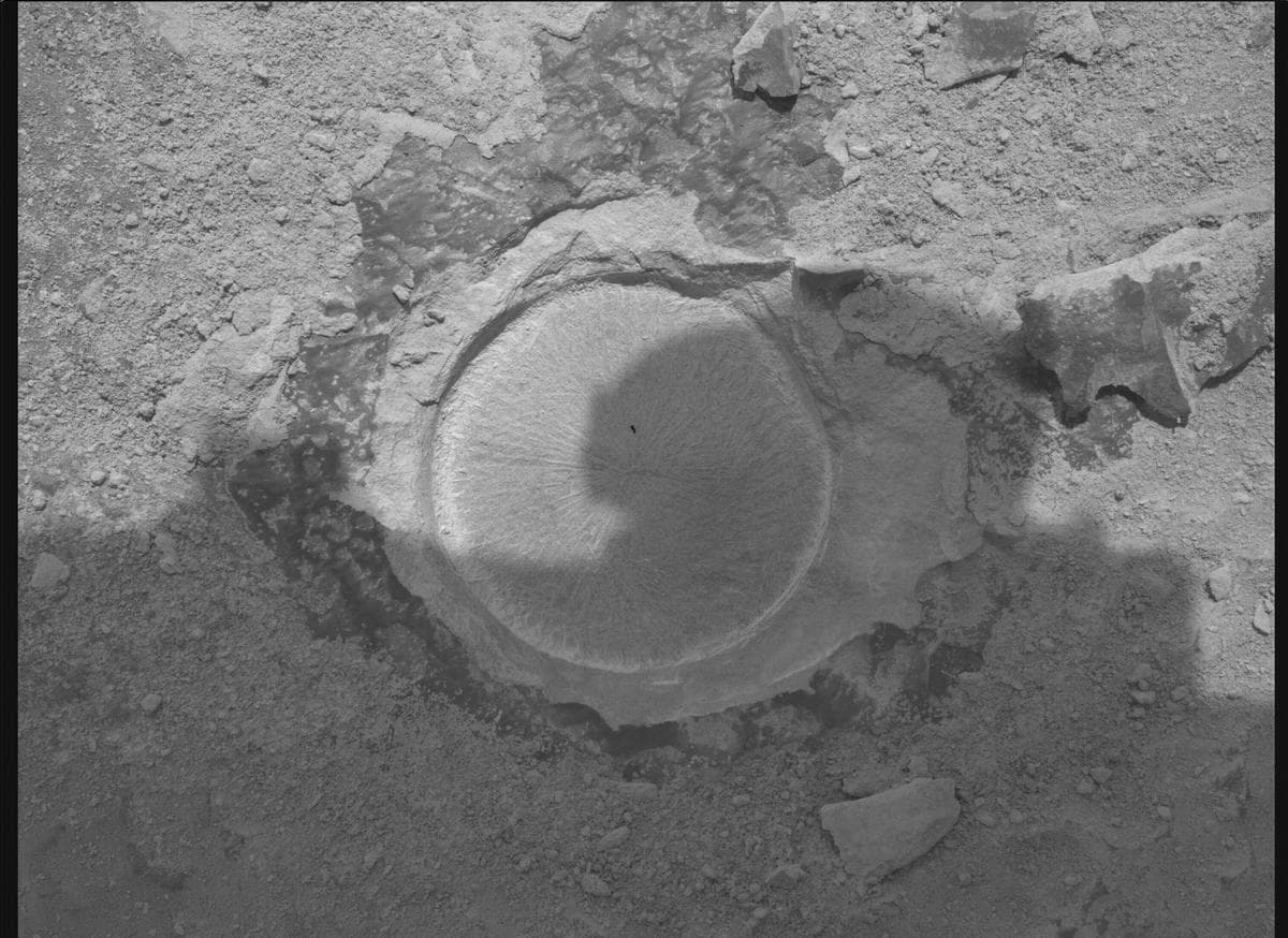 Foto de Marte da câmera SHERLOC_WATSON