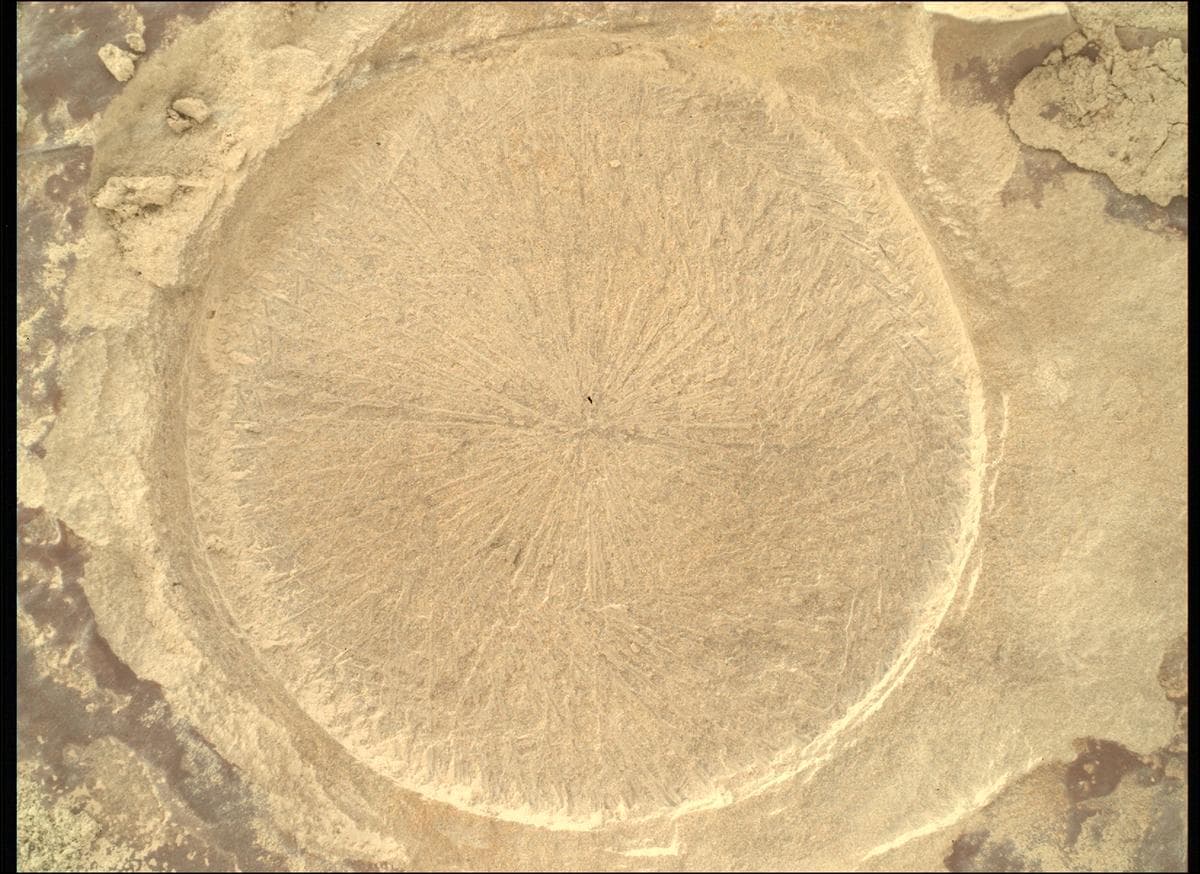 Foto de Marte da câmera SHERLOC_WATSON