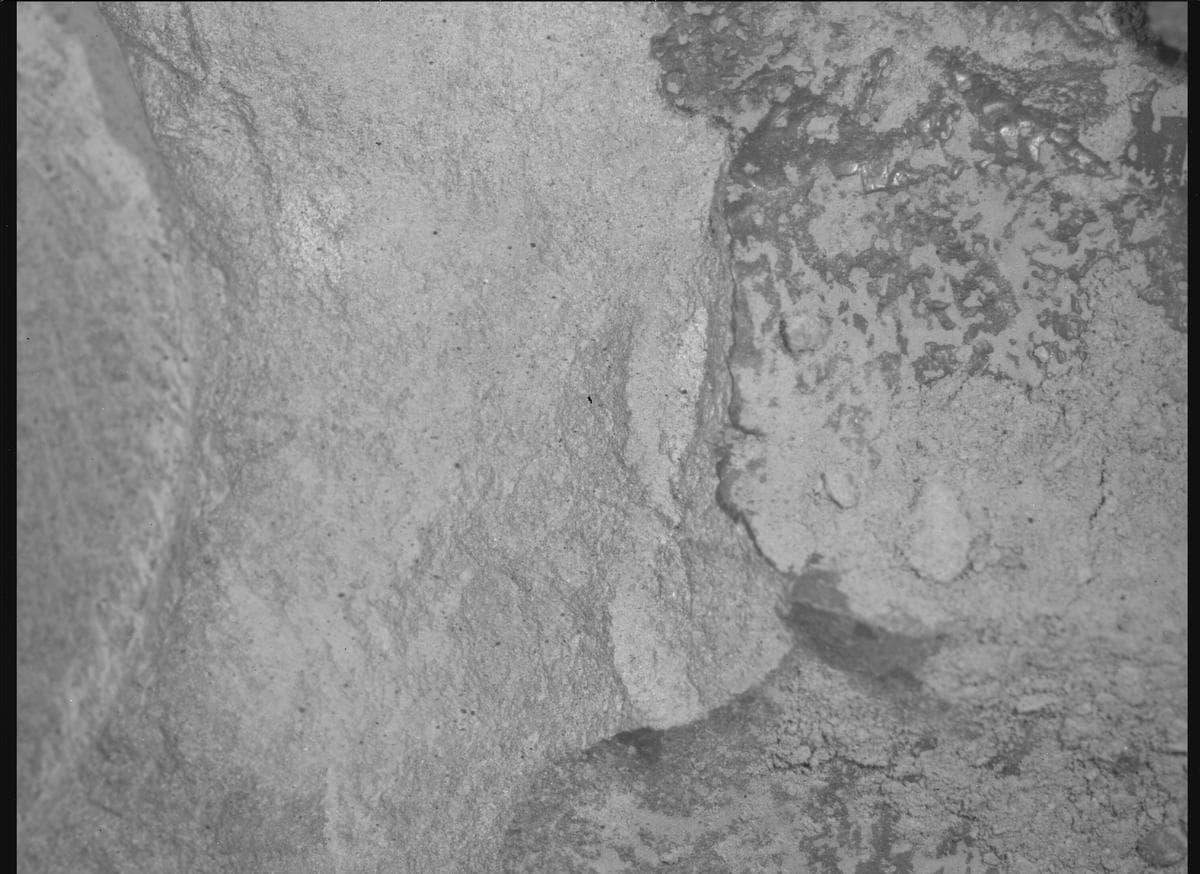 Foto de Marte da câmera SHERLOC_WATSON