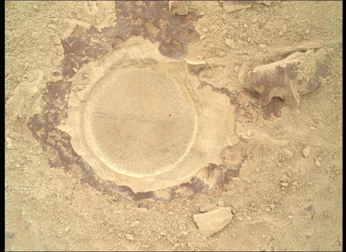 Foto de Marte da câmera SHERLOC_WATSON