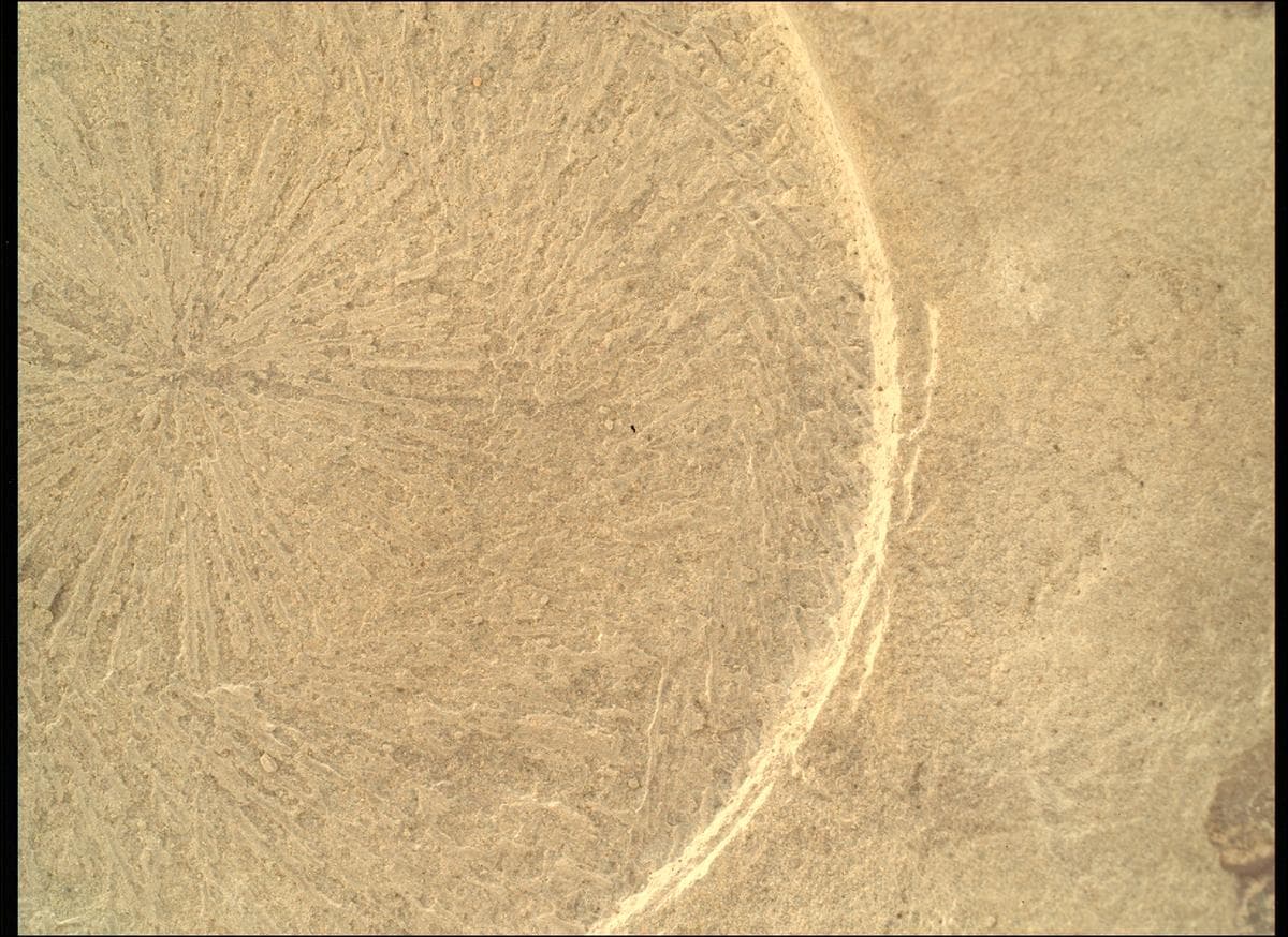 Foto de Marte da câmera SHERLOC_WATSON