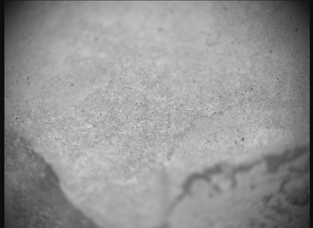 Foto de Marte da câmera SHERLOC_ACI