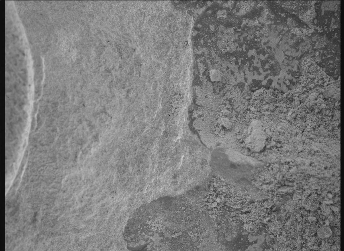 Foto de Marte da câmera SHERLOC_WATSON