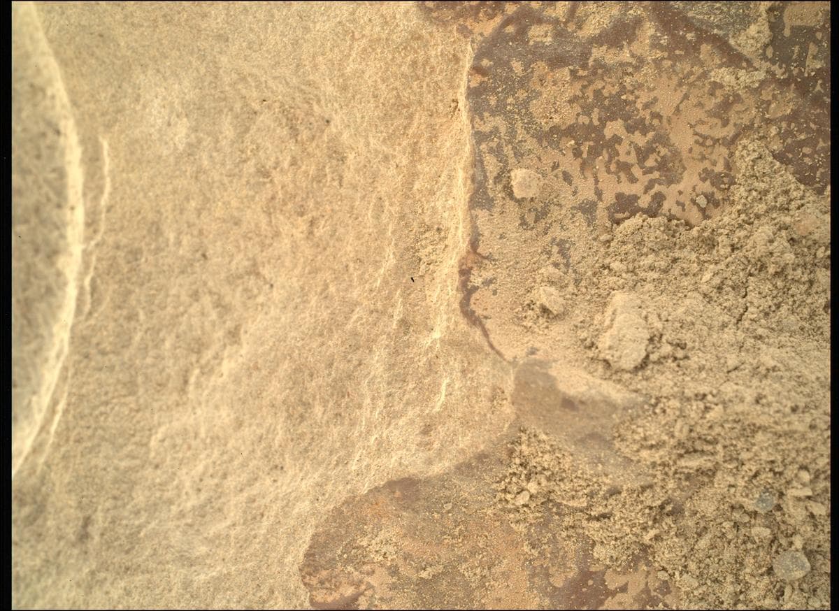 Foto de Marte da câmera SHERLOC_WATSON