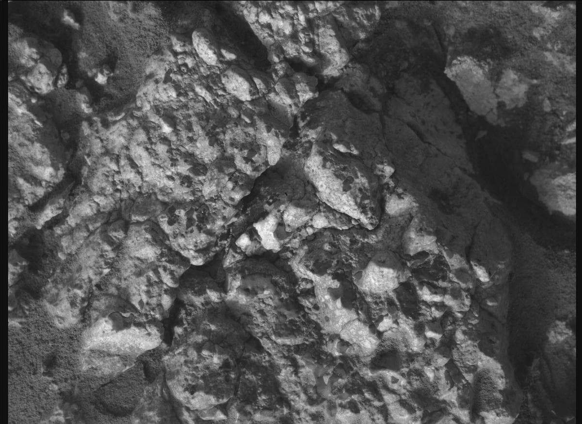 Foto de Marte da câmera SHERLOC_WATSON