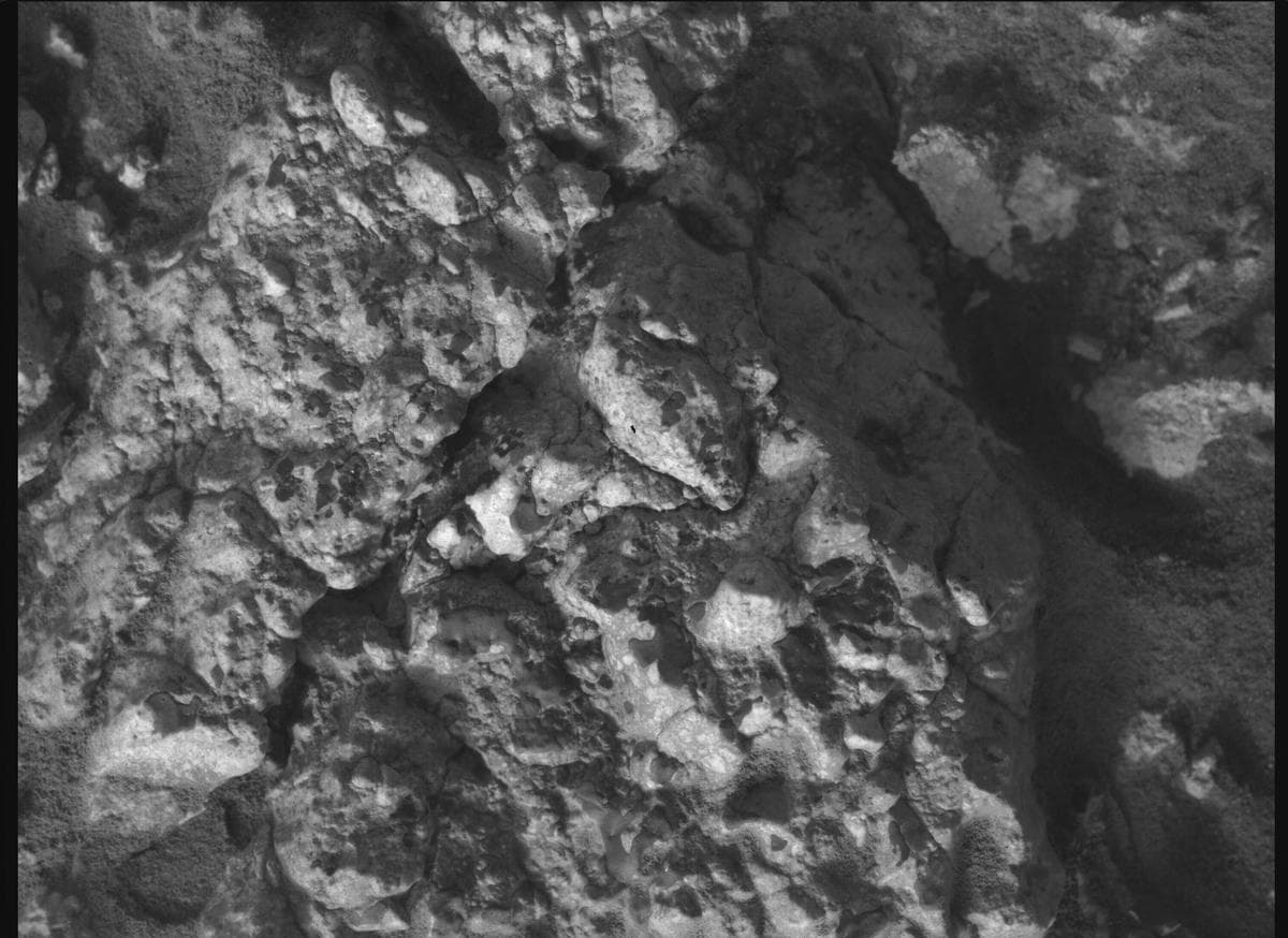 Foto de Marte da câmera SHERLOC_WATSON