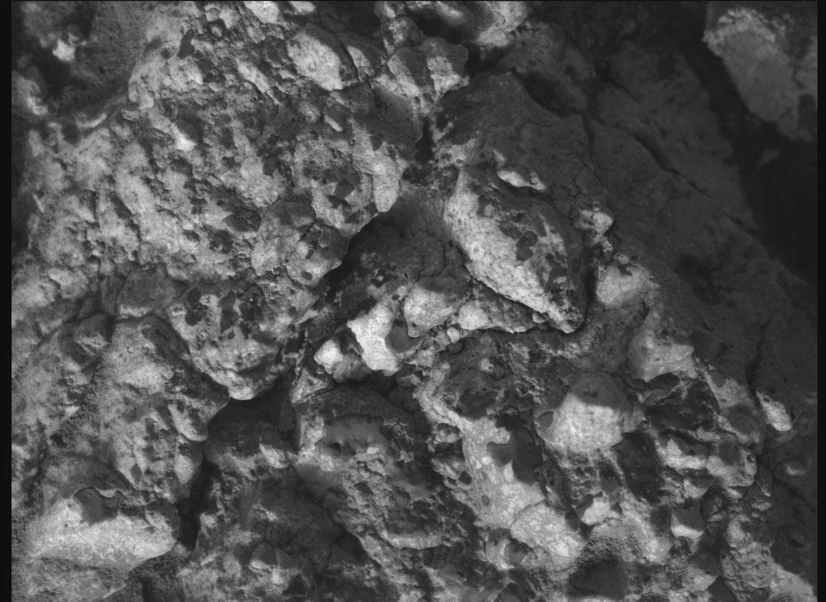 Foto de Marte da câmera SHERLOC_WATSON