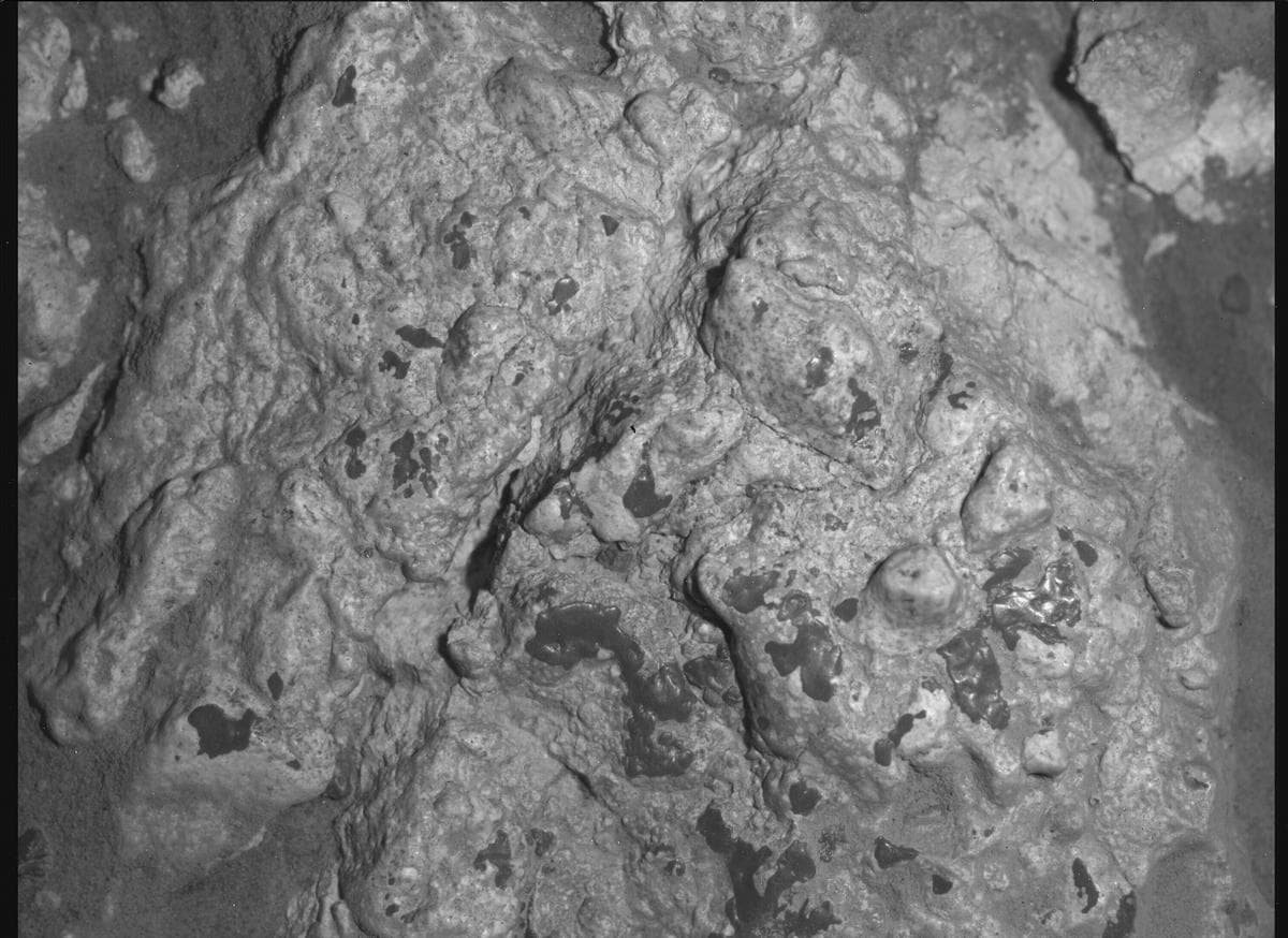 Foto de Marte da câmera SHERLOC_WATSON