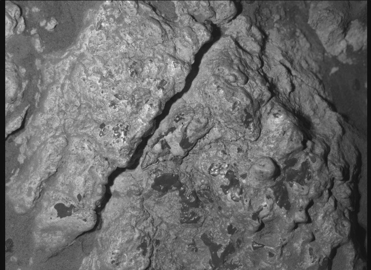 Foto de Marte da câmera SHERLOC_WATSON