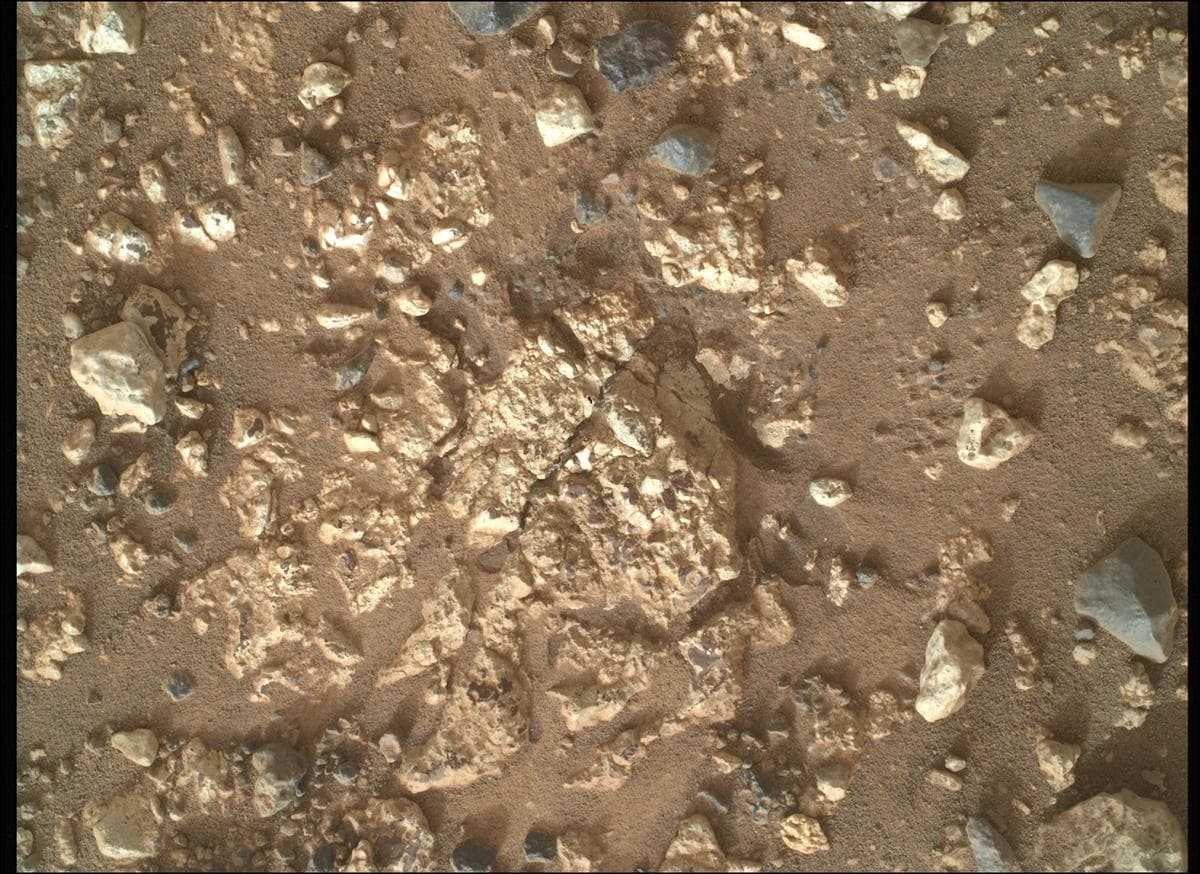 Foto de Marte da câmera SHERLOC_WATSON