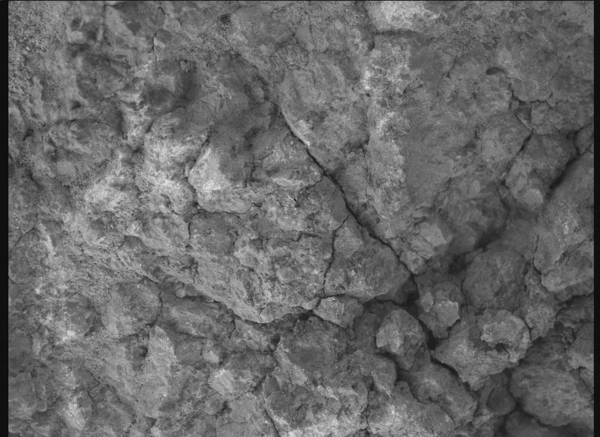 Foto de Marte da câmera SHERLOC_WATSON