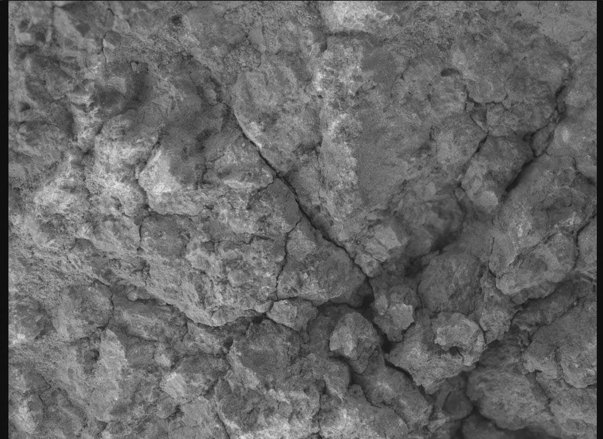 Foto de Marte da câmera SHERLOC_WATSON