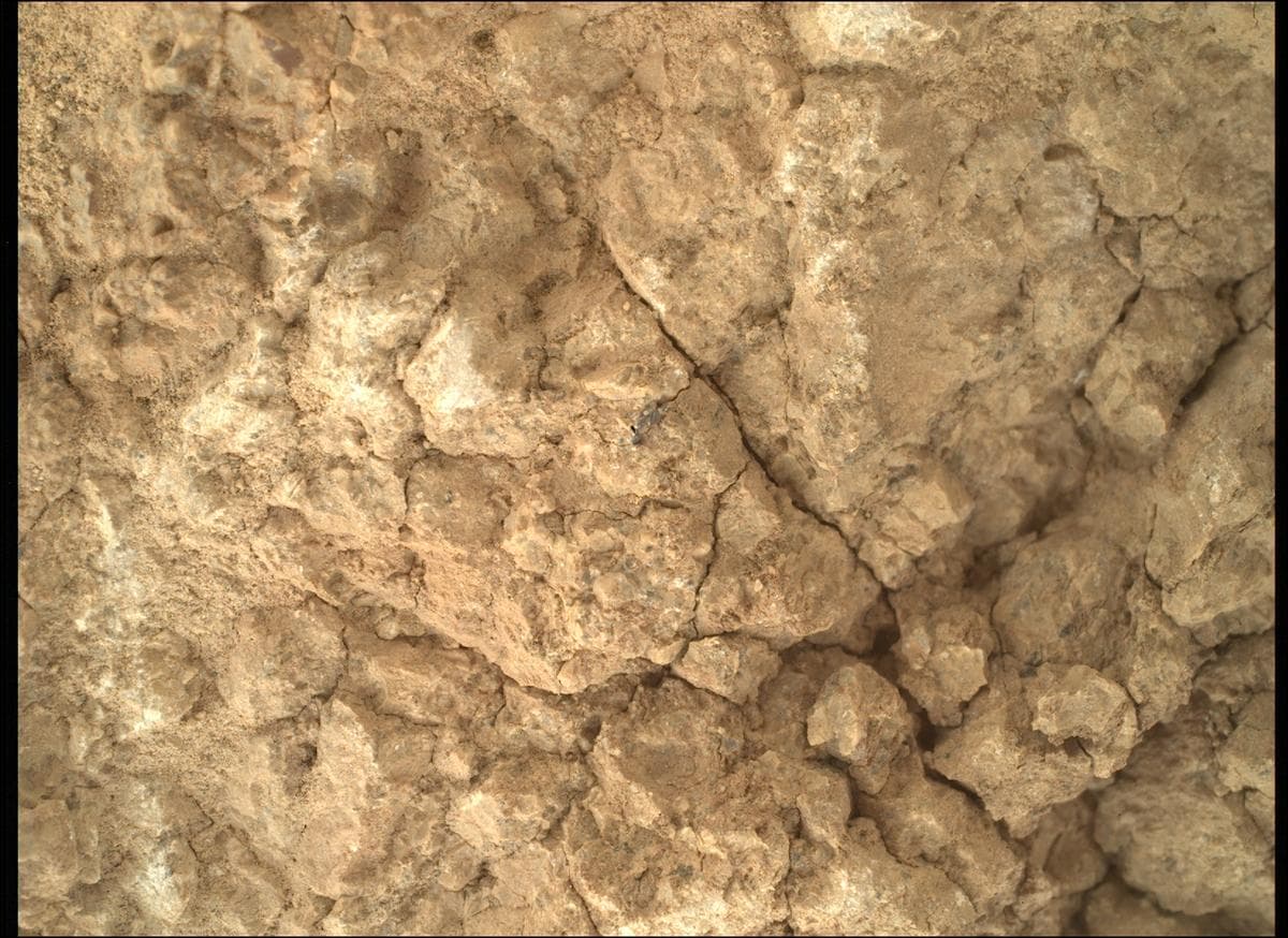 Foto de Marte da câmera SHERLOC_WATSON