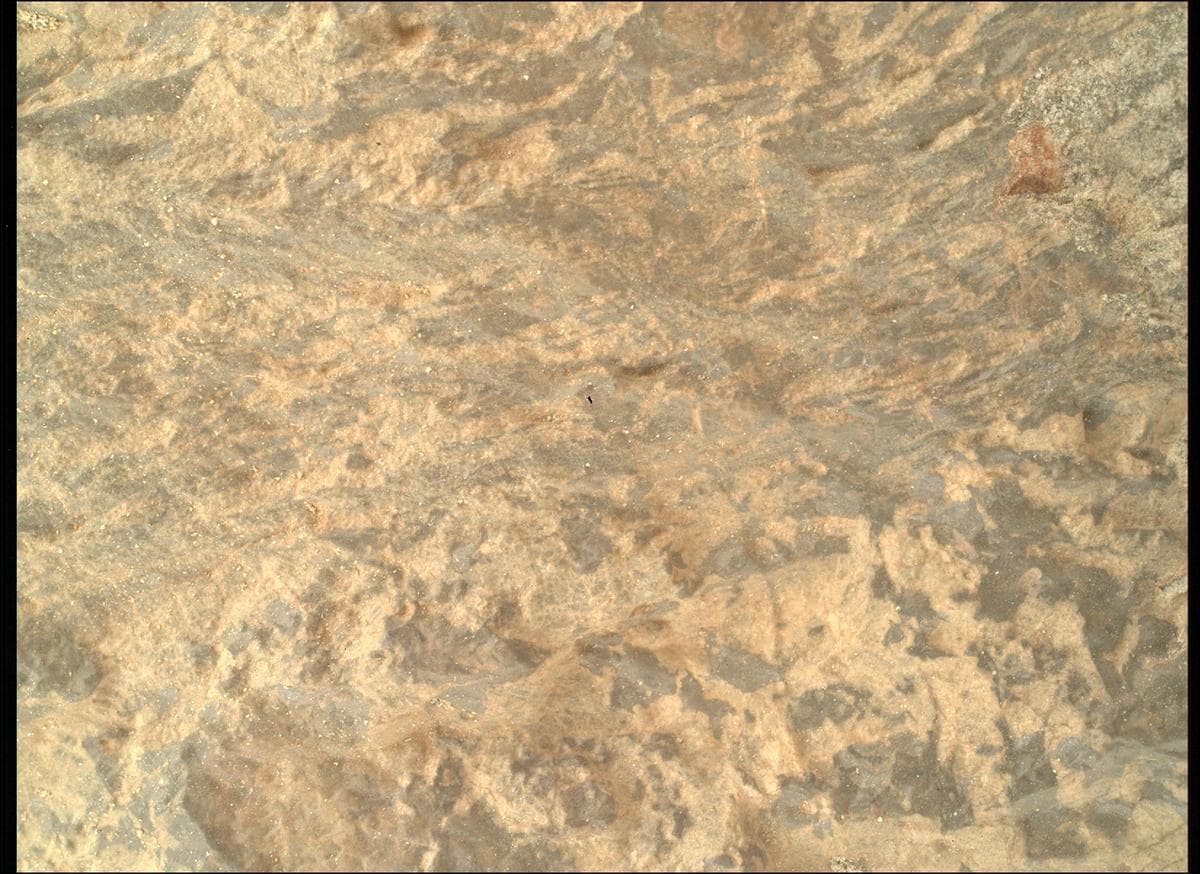 Foto de Marte da câmera SHERLOC_WATSON