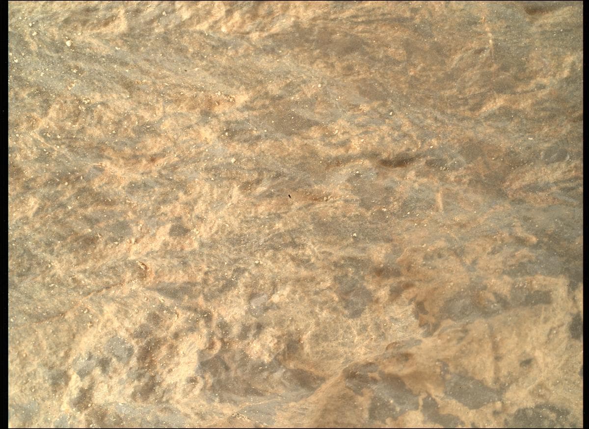 Foto de Marte da câmera SHERLOC_WATSON