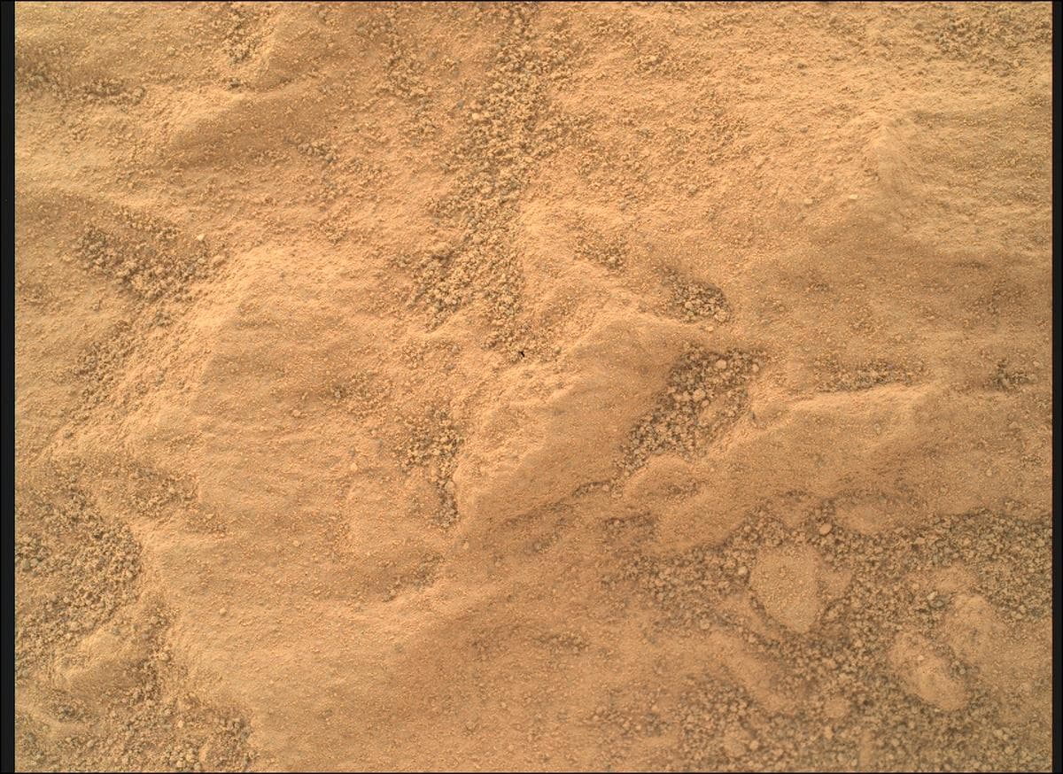 Foto de Marte da câmera SHERLOC_WATSON