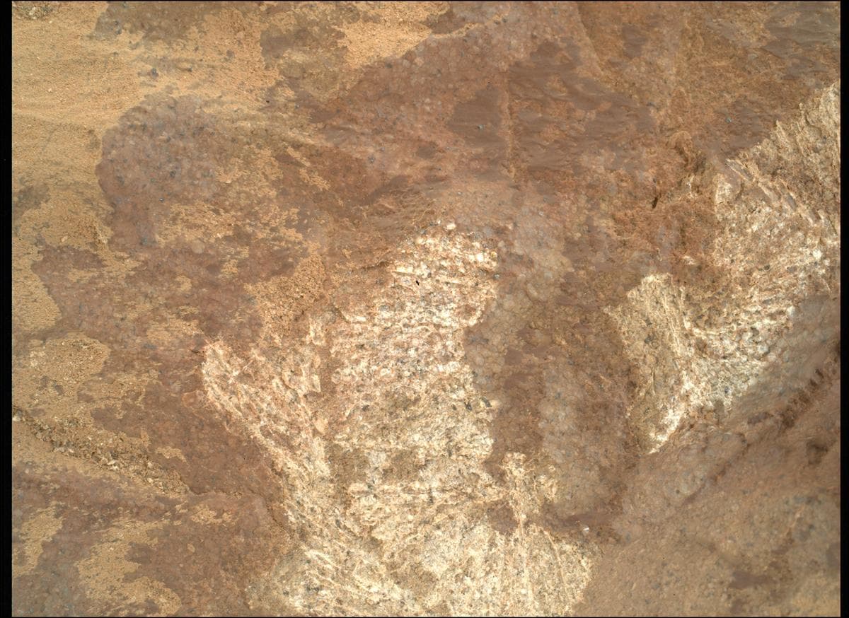 Foto de Marte da câmera SHERLOC_WATSON