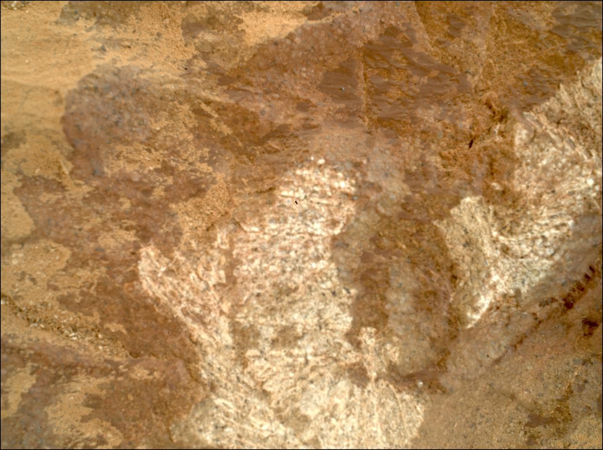 Foto de Marte da câmera SHERLOC_WATSON