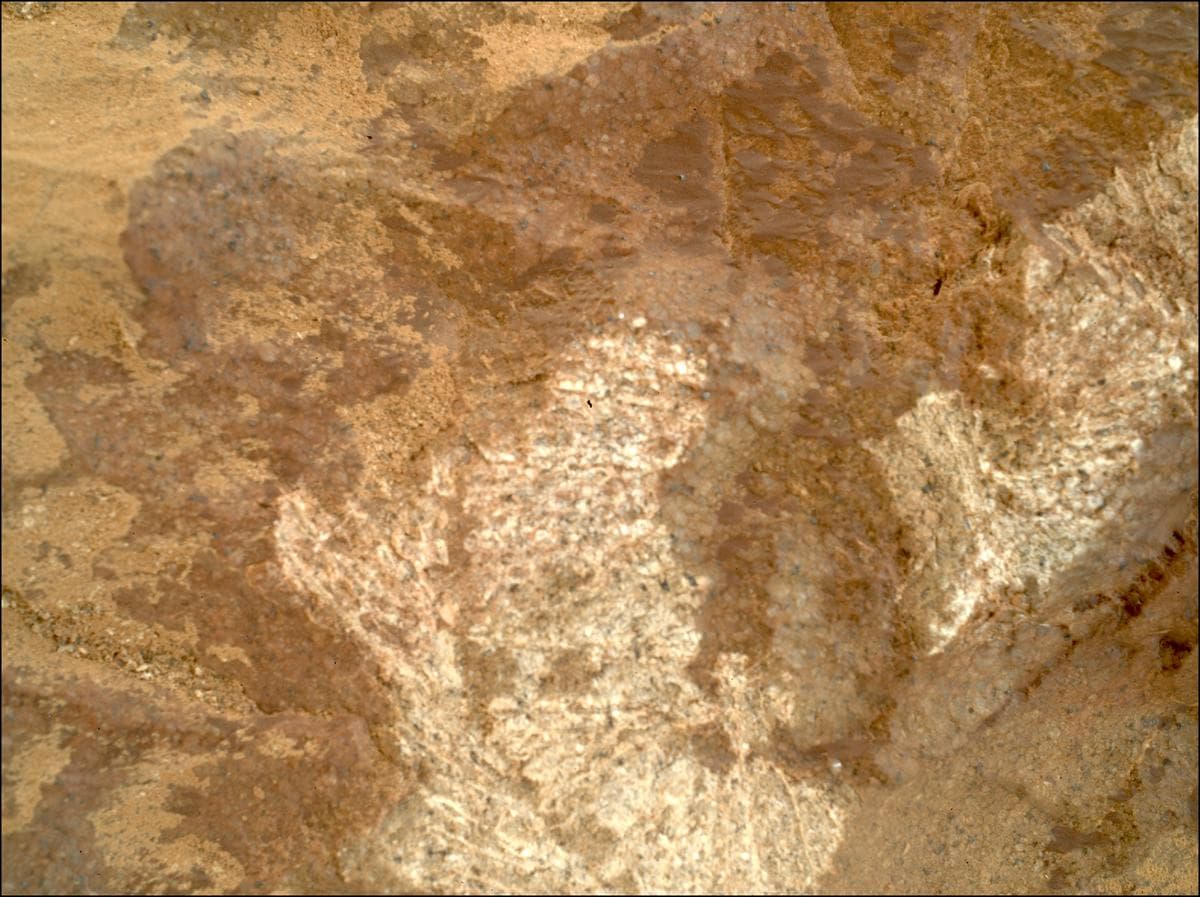 Foto de Marte da câmera SHERLOC_WATSON