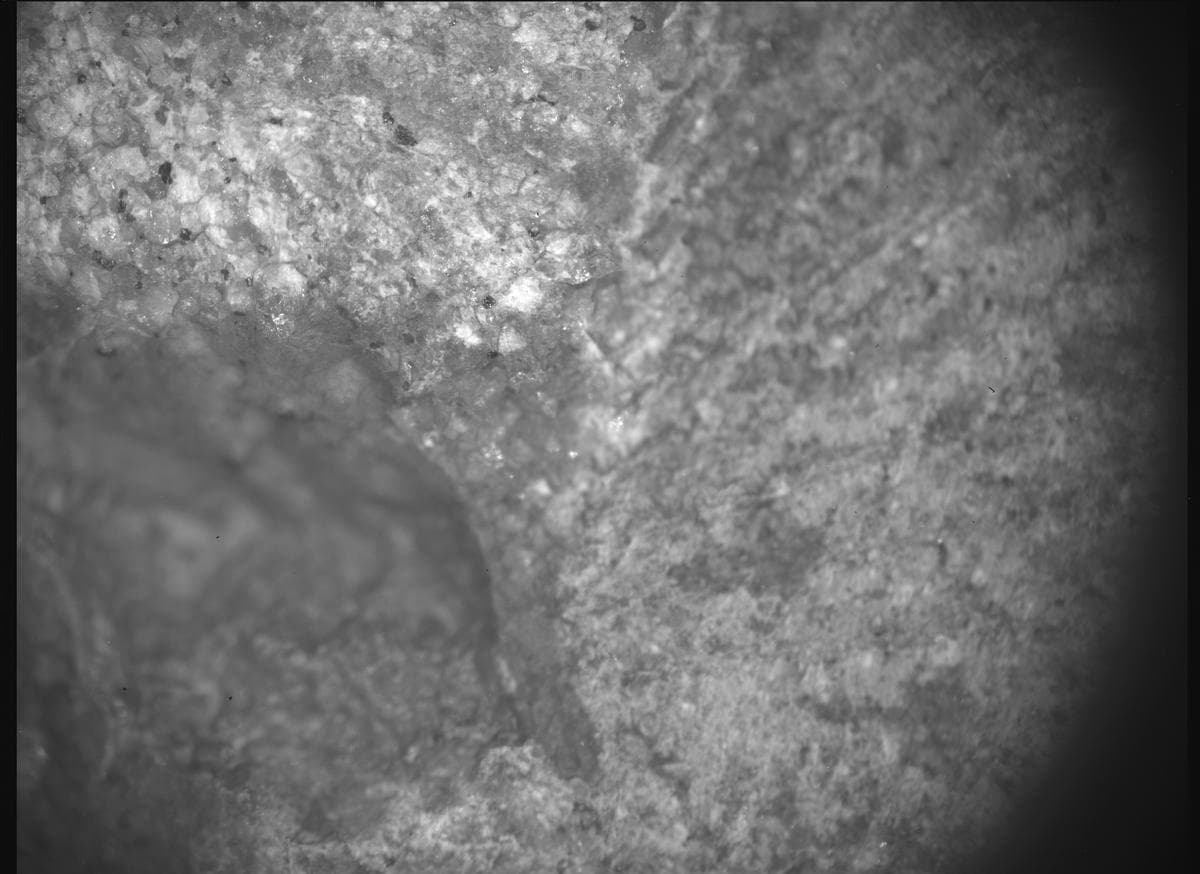 Foto de Marte da câmera SHERLOC_ACI